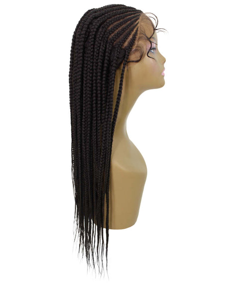 Malika Dark Brown Cornrow Braided Wig