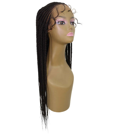 Malika Dark Brown Cornrow Braided Wig