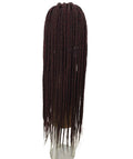 Malika Deep Red and Black Blend Cornrow Braided Wig