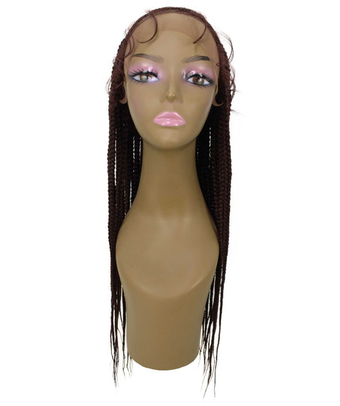 Malika Dark Auburn Cornrow Braided Wig