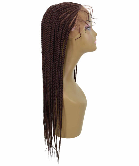 Malika Dark Auburn Cornrow Braided Wig