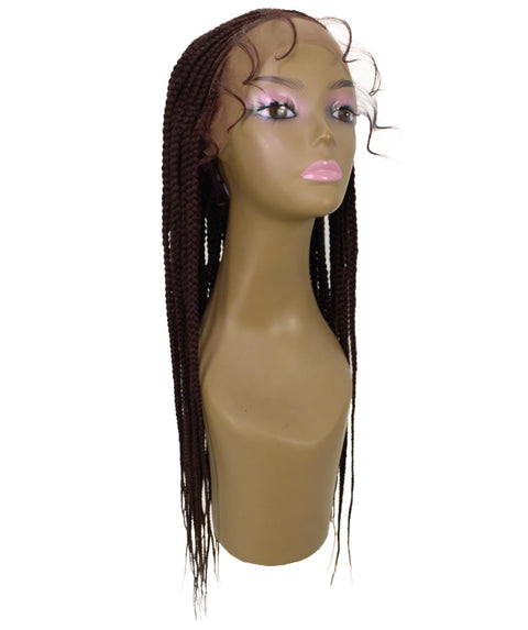 Malika Dark Auburn Cornrow Braided Wig
