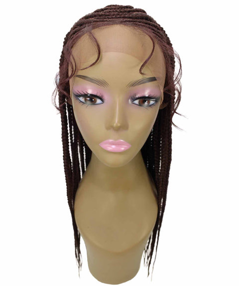 Malika Dark Auburn Cornrow Braided Wig