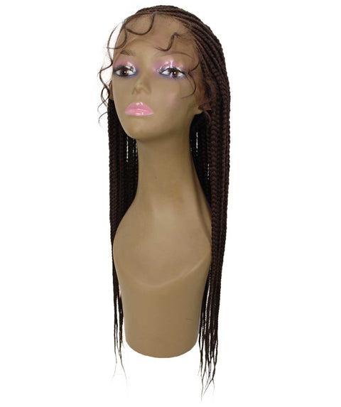 Malika Chestnut Brown Cornrow Braided Wig