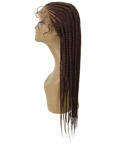 Malika Chestnut Brown Cornrow Braided Wig