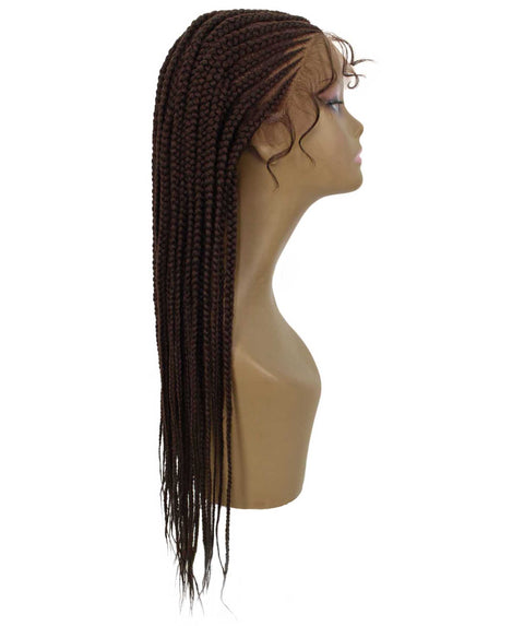 Malika Chestnut Brown Cornrow Braided Wig