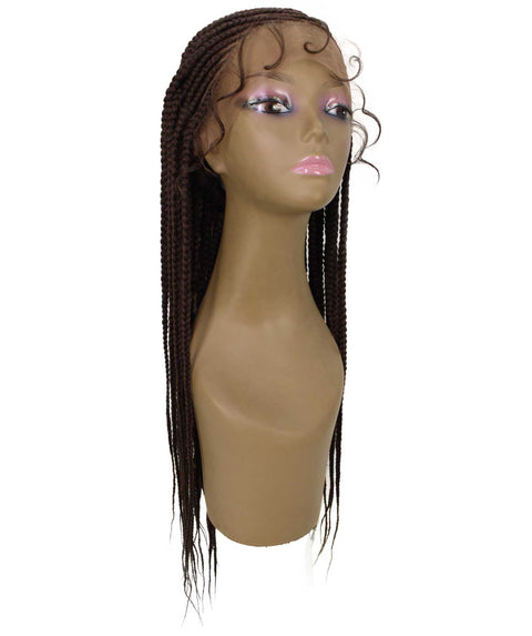 Malika Chestnut Brown Cornrow Braided Wig
