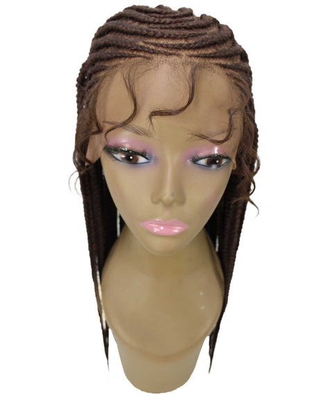 Malika Chestnut Brown Cornrow Braided Wig