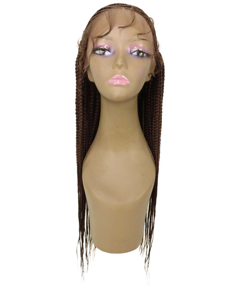 Malika Mahogany Brown Cornrow Braided Wig