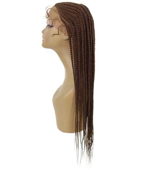 Malika Mahogany Brown Cornrow Braided Wig