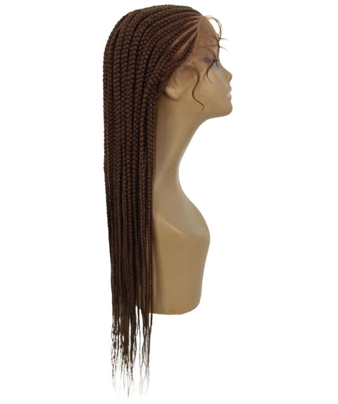 Malika Mahogany Brown Cornrow Braided Wig