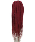Malika Burgundy Cornrow Braided Wig