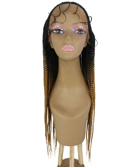 Malika Copper Blonde Ombre Cornrow Braided Wig