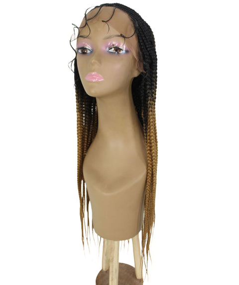 Malika Copper Blonde Ombre Cornrow Braided Wig