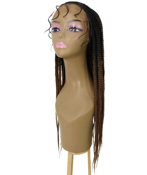 Malika Copper Blonde Ombre Cornrow Braided Wig