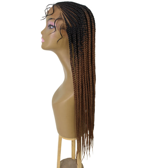 Malika Copper Blonde Ombre Cornrow Braided Wig