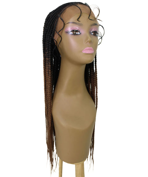 Malika Copper Blonde Ombre Cornrow Braided Wig