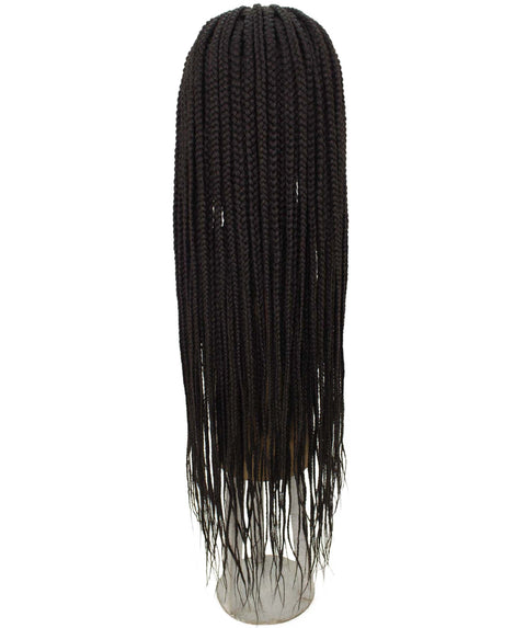 Shanelle Dark Brown Micro Cornrow Braided Wig