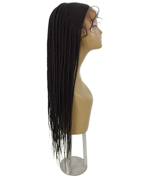 Shanelle Dark Brown Micro Cornrow Braided Wig