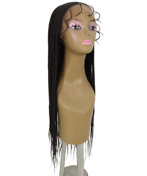 Shanelle Dark Brown Micro Cornrow Braided Wig