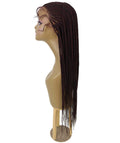 Shanelle Deep Red and Black Blend Micro Cornrow Braided Wig