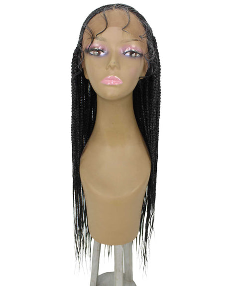Shanelle Salt & Pepper Grey Micro Cornrow Braided Wig