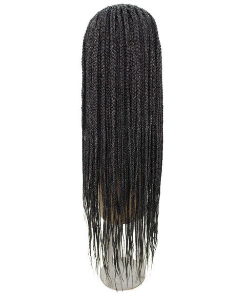 Shanelle Salt & Pepper Grey Micro Cornrow Braided Wig