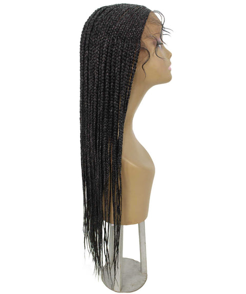 Shanelle Salt & Pepper Grey Micro Cornrow Braided Wig
