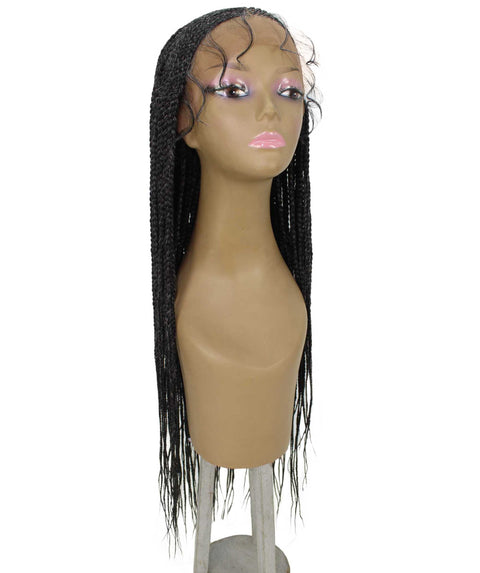Shanelle Salt & Pepper Grey Micro Cornrow Braided Wig