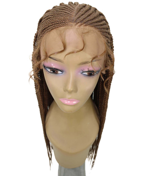 Shanelle Copper Blonde Micro Cornrow Braided Wig