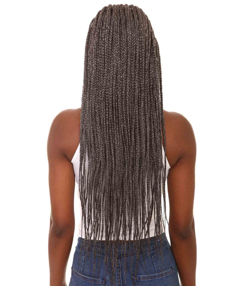 Shanelle Charcoal Grey Micro Cornrow Braided Wig