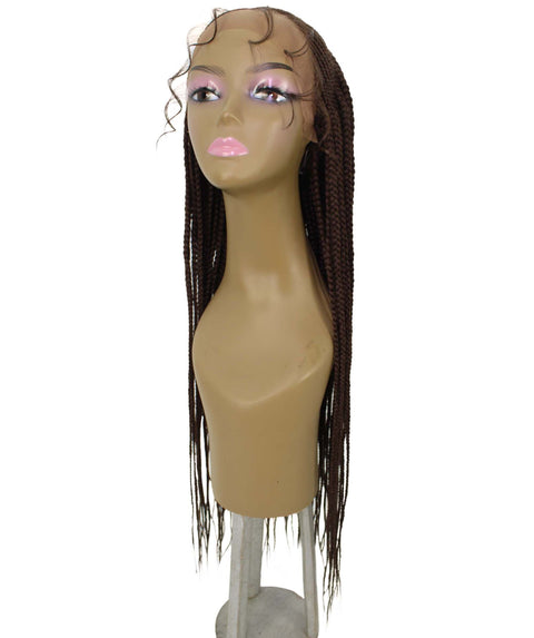 Shanelle Chestnut Brown Micro Cornrow Braided Wig