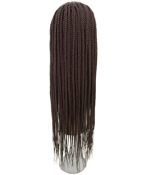Shanelle Chestnut Brown Micro Cornrow Braided Wig
