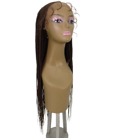 Shanelle Chestnut Brown Micro Cornrow Braided Wig