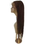 Shanelle Mahogany Brown Micro Cornrow Braided Wig