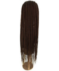 Shanelle Mahogany Brown Micro Cornrow Braided Wig