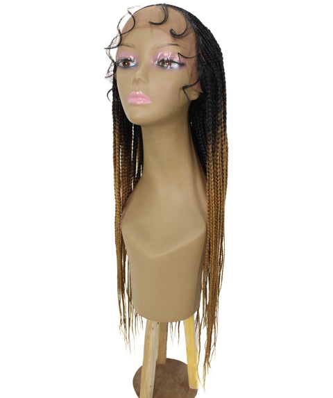 Shanelle Honey Blonde Ombre Micro Cornrow Braided Wig