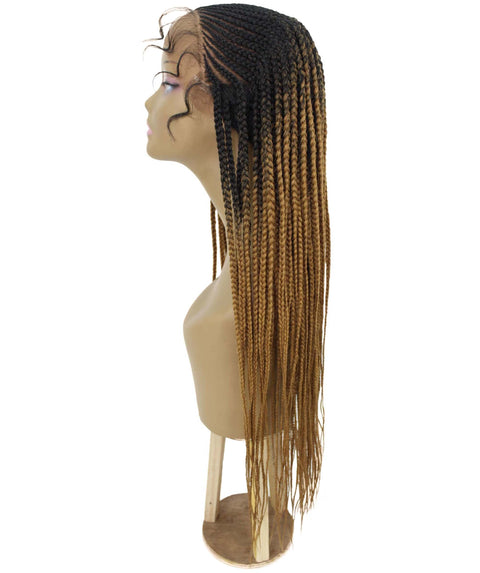 Shanelle Honey Blonde Ombre Micro Cornrow Braided Wig