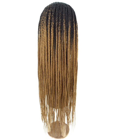 Shanelle Honey Blonde Ombre Micro Cornrow Braided Wig