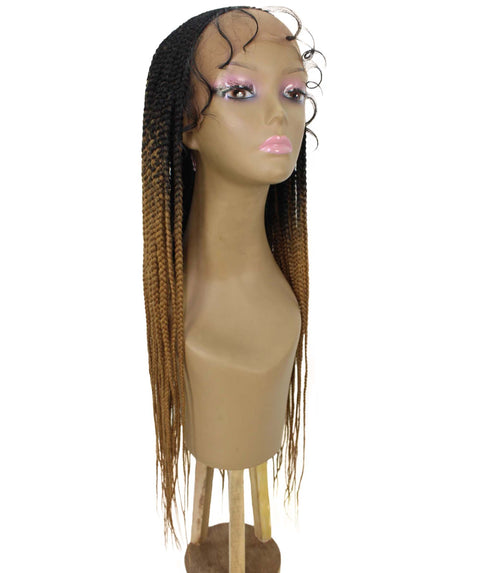 Shanelle Honey Blonde Ombre Micro Cornrow Braided Wig