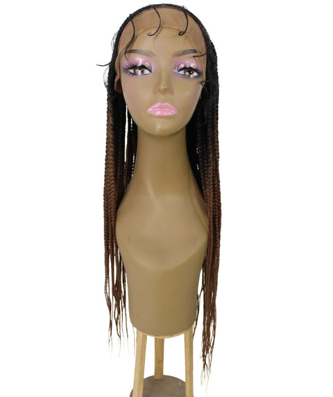 Shanelle Copper Blonde Ombre Micro Cornrow Braided Wig