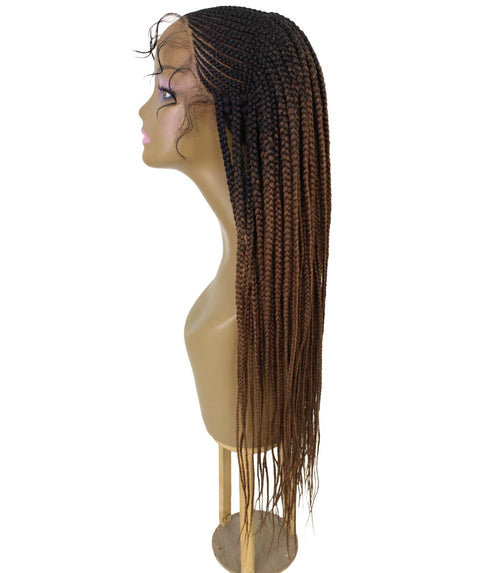 Shanelle Copper Blonde Ombre Micro Cornrow Braided Wig