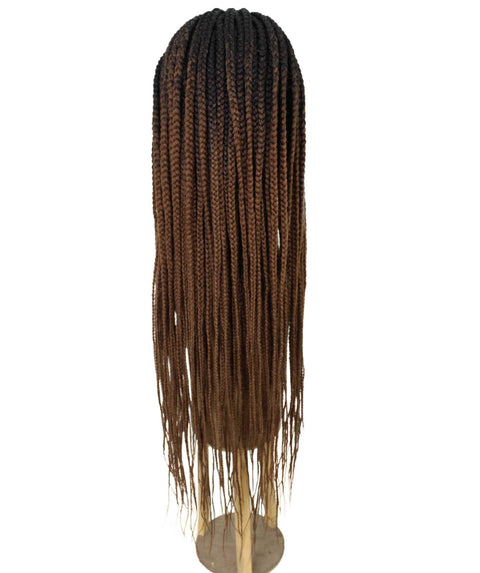 Shanelle Copper Blonde Ombre Micro Cornrow Braided Wig