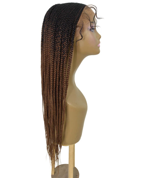 Shanelle Copper Blonde Ombre Micro Cornrow Braided Wig