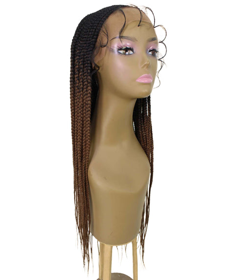 Shanelle Copper Blonde Ombre Micro Cornrow Braided Wig
