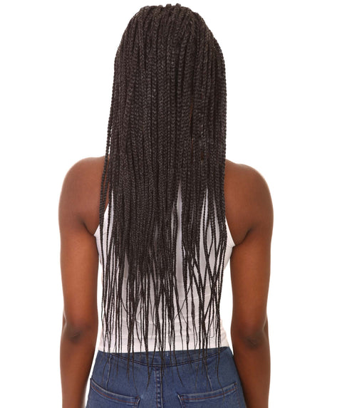 Aina Salt & Pepper Grey Cornrow Swiss Braided Wig 