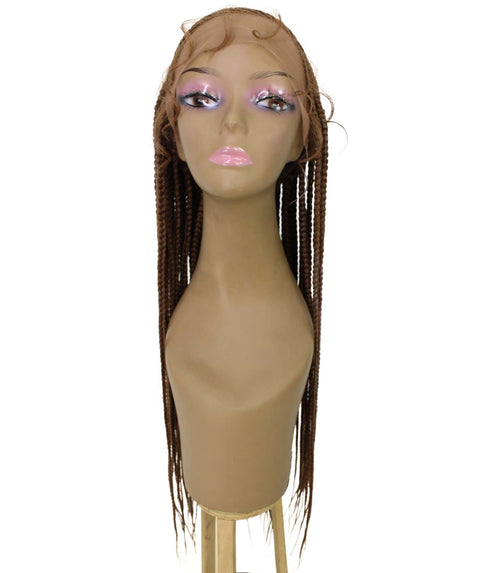 Aina Copper Blonde Cornrow Swiss Braided Wig 