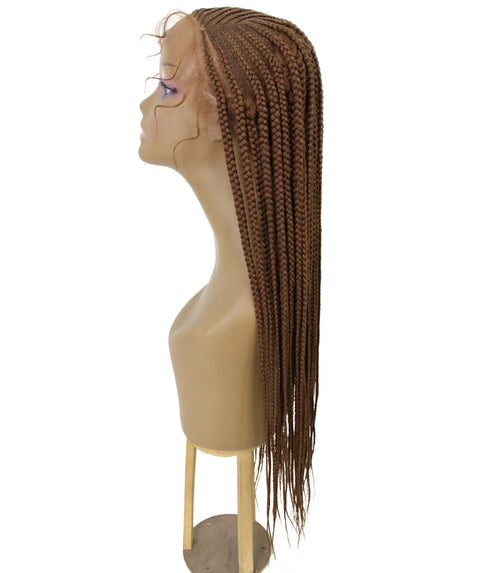 Aina Copper Blonde Cornrow Swiss Braided Wig 