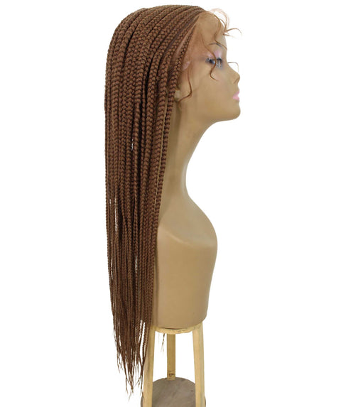 Aina Copper Blonde Cornrow Swiss Braided Wig 