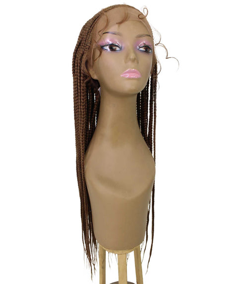 Aina Copper Blonde Cornrow Swiss Braided Wig 